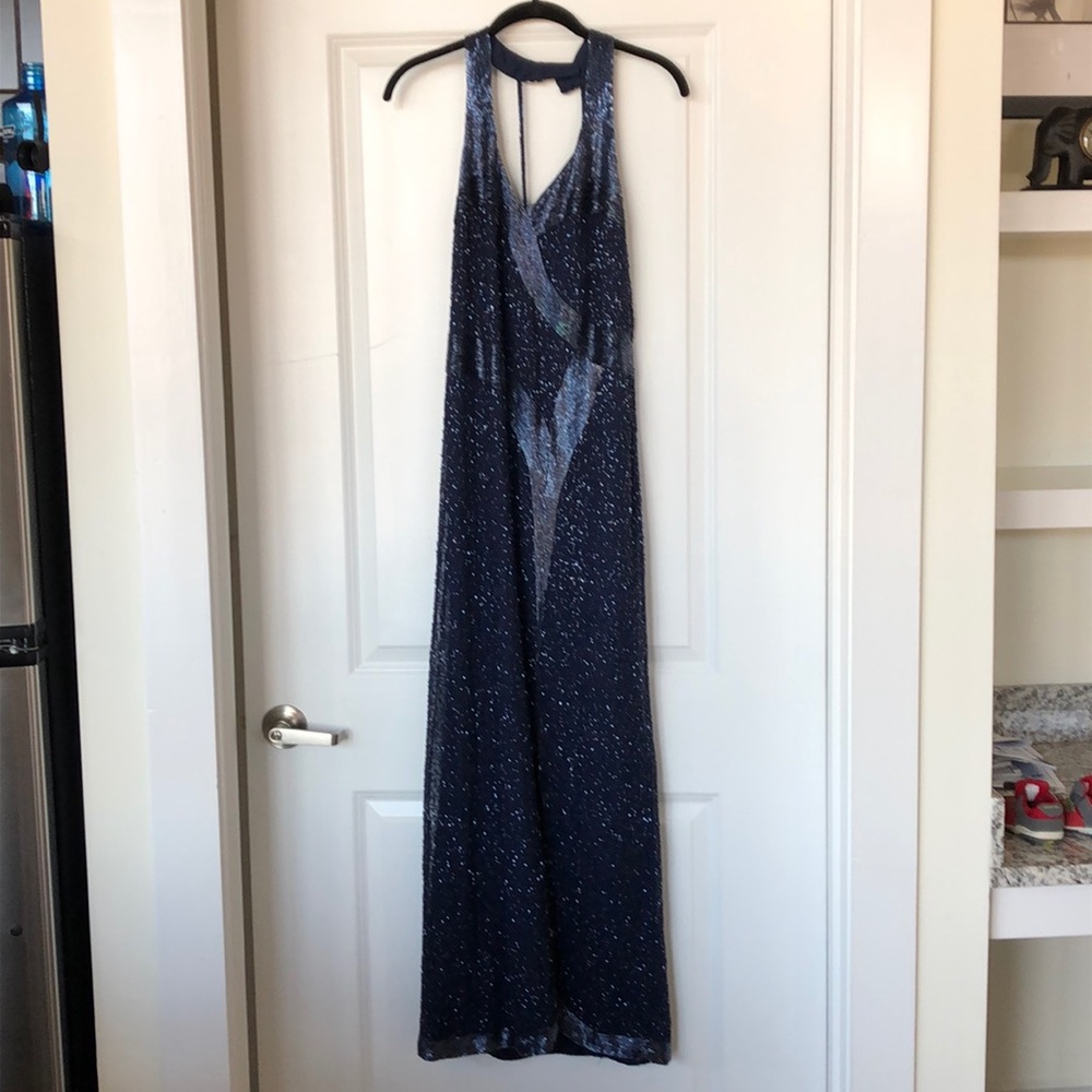 Formal beaded gown from Harrods